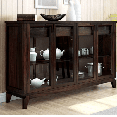 Smart Home Wide Sideboard (Finish : Mahogany)