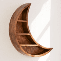 Woodenlia Moon Wall Shelf