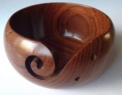 Indian Woodenlia Handcrafted Wooden Serving Bowl