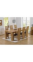 Woodenlia Solid sheesham wood 6 Seater Dining set with 4 cushioned chairs and 1 cushioned Bench