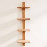 Woodenlia Column Wood Wall Shelf